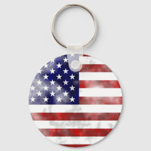 Grunge Usa Keychain