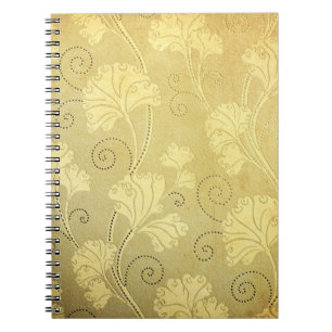 Grunge vintage flower pattern. notebook