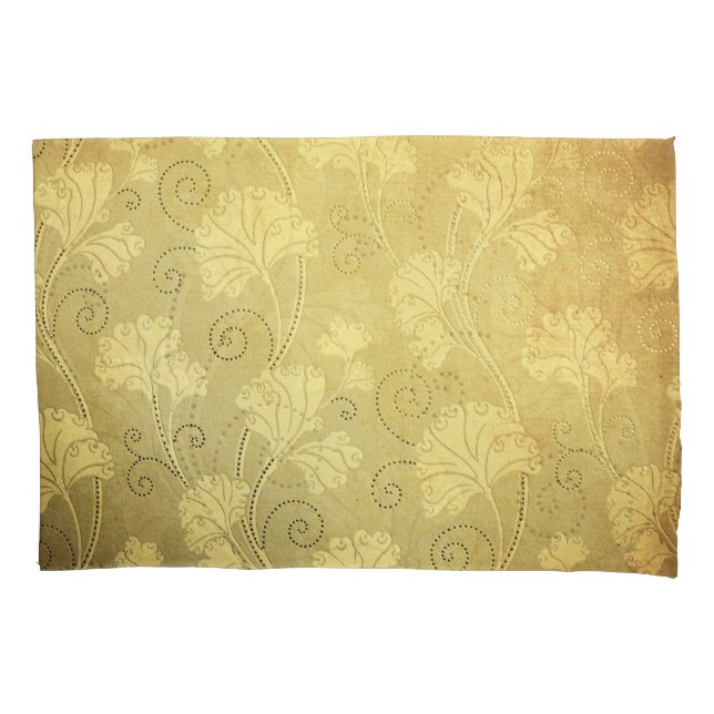 Grunge vintage flower pattern. pillowcase (Front)
