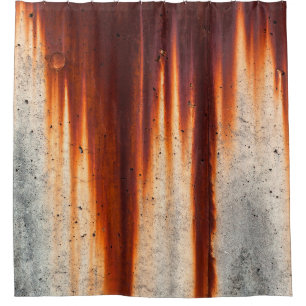 Grunge wall background with sags of rust