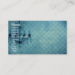Grunge Wallpaper Chandelier 3 Business Card