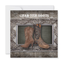Grunge western country cowboy wedding