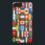 Grunge World Flags Collage Design Case-Mate iPhone Case<br><div class="desc">Grunge Colourful Flags Collage Design by riverme*©2012. Eyecatching and international:) Perhaps for a seasoned traveller.</div>