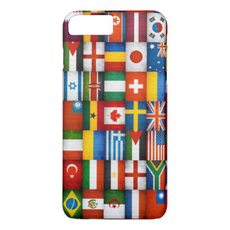Grunge World Flags Collage Design Case-Mate iPhone Case