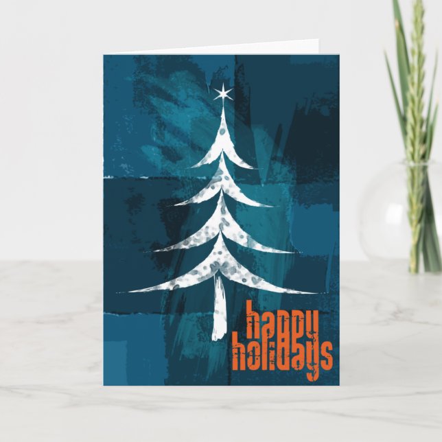 Grunge Xmas Holiday Card (Front)