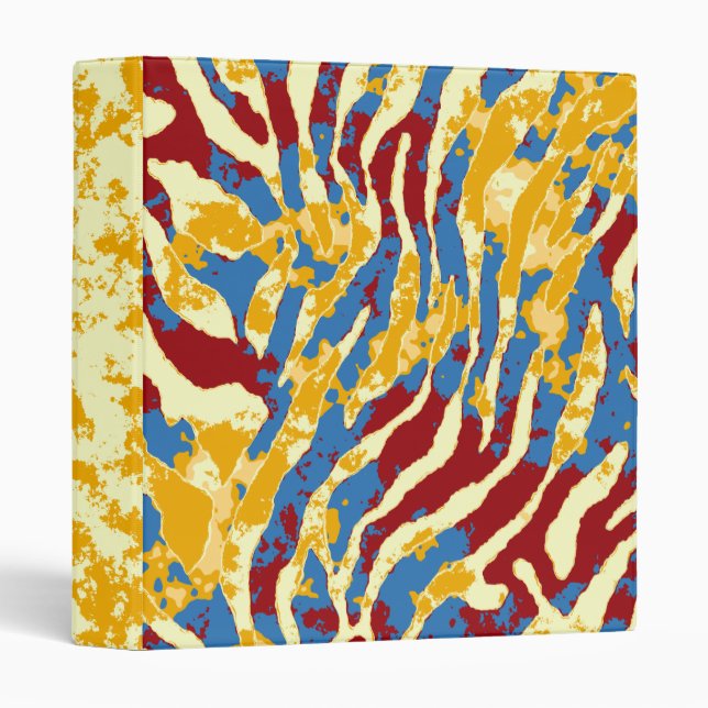 GRUNGE ZEBRA 1" Ring Binder (Front/Spine)