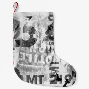 grungeabstract, aged, alternative, ancient, antiqu small christmas stocking