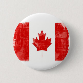 GrungeCanadianFlag-lg 2 Inch Round Button