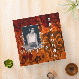 Grunged Damask Class of 2010 Binder