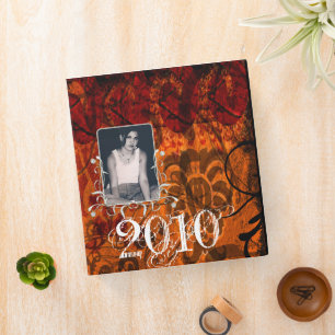Grunged Damask Photo Binder