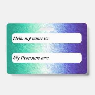 Grungy Abstract MLM Men Loving Men Pride Flag    Badge