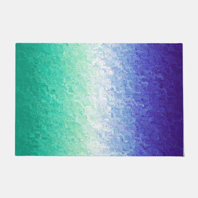 Grungy Abstract MLM Men Loving Men Pride Flag Doormat (Front)