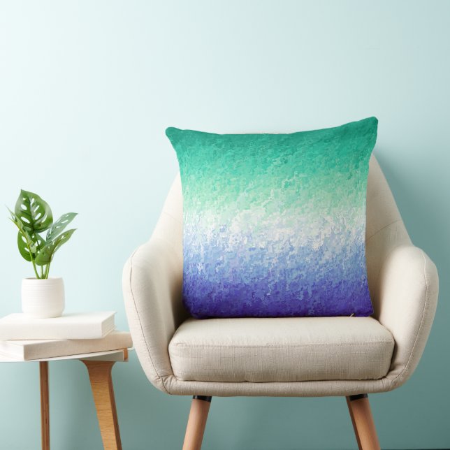 Grungy Abstract MLM Men Loving Men Pride Flag Throw Pillow (Chair)