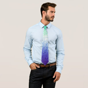 Grungy Abstract MLM Men Loving Men Pride Flag Tie