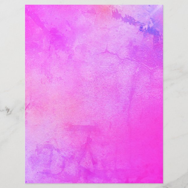 Grungy Abstract Multicolor Scrapbook Paper (Front)
