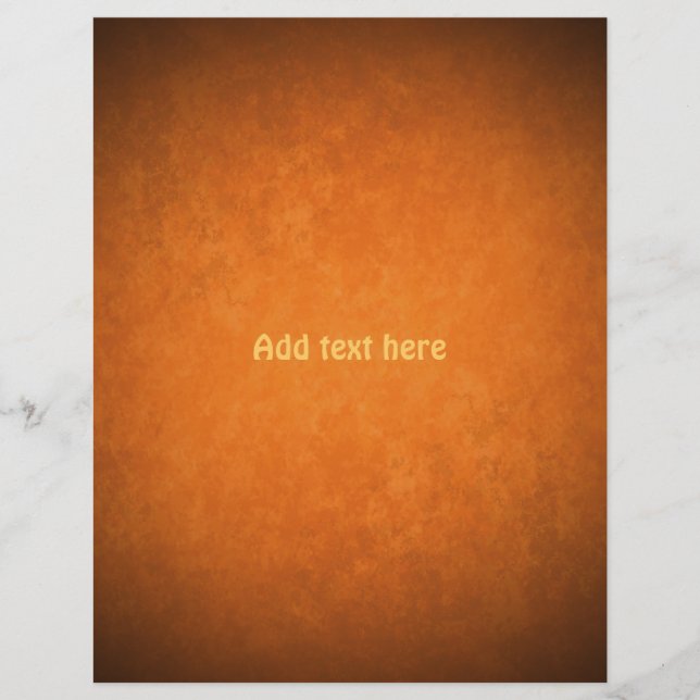 Grungy autumn colours background orange and brown flyer (Front)