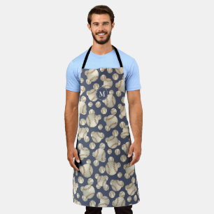 grungy baseballs sports pattern personalized apron