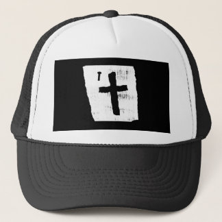 Grungy Christian Cross Trucker Hat