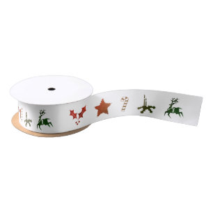 Grungy Christmas Elements - Ribbon Satin Ribbon