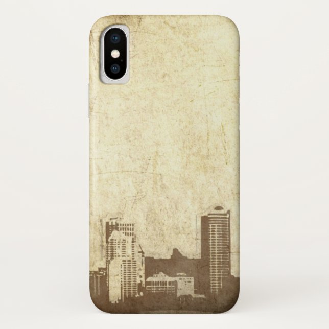 Grungy city background Case-Mate iPhone case (Back)