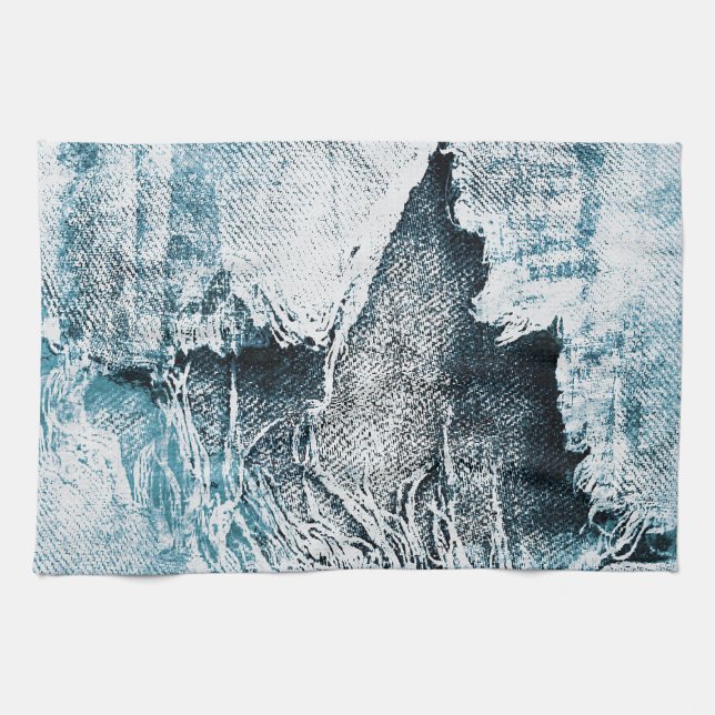 grungy denim kitchen towel (Horizontal)