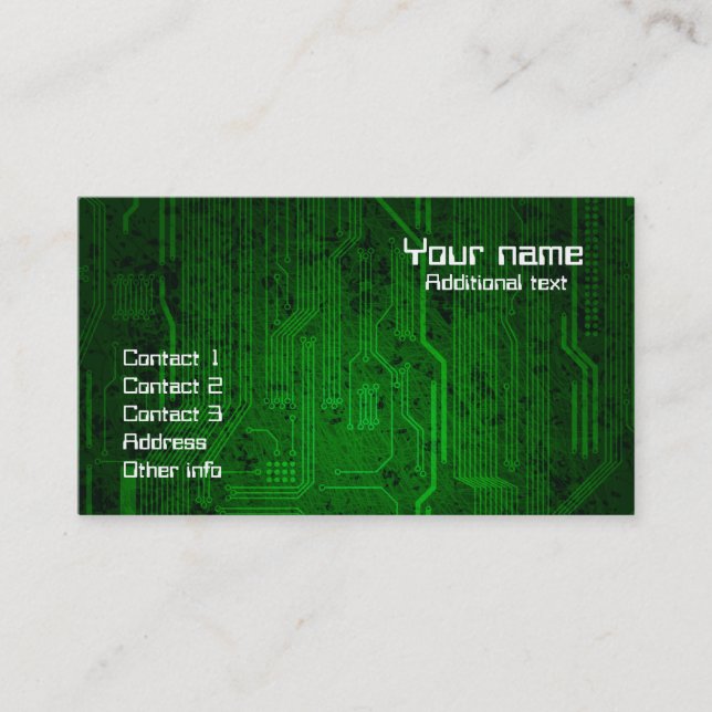 grungy design business card (Front)