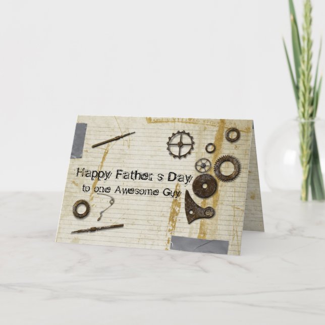 Grungy Dirty Father's Day Card (Front)