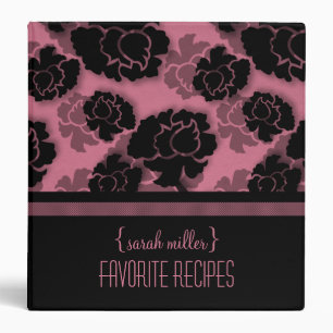 Grungy Floral Decadence Recipe Binder (1.5 inch)