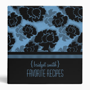Grungy Floral Decadence Recipe Binder (1.5 inch)