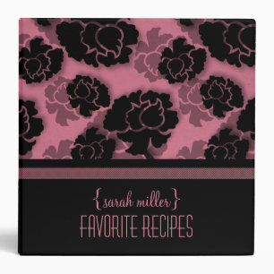 Grungy Floral Decadence Recipe Binder (2 inch)