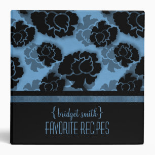 Grungy Floral Decadence Recipe Binder (2 inch)