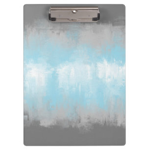 Grungy Glitchy Funky Abstract Demiboy Pride Flag Clipboard