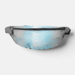 Grungy Glitchy Funky Abstract Demiboy Pride Flag Fanny Pack