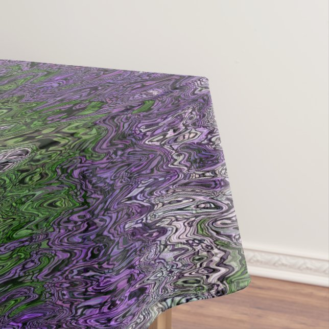 Grungy Groovy Funky Trippy Genderqueer Pride Tablecloth (In Situ)