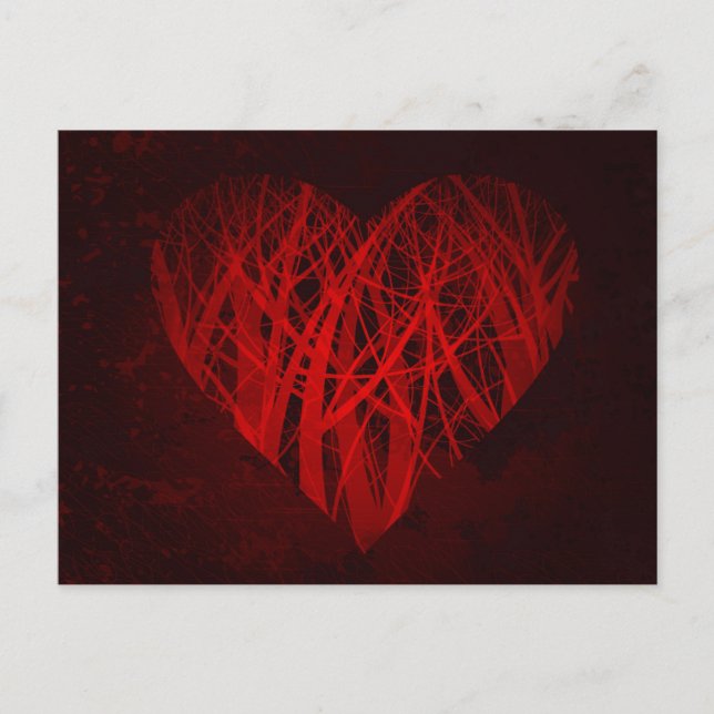 grungy heart postcard (Front)