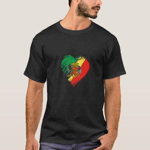 Grungy I Love Republic of The Congo Heart Flag T-Shirt