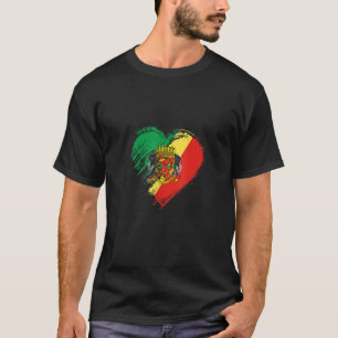 Grungy I Love Republic of The Congo Heart Flag T-Shirt