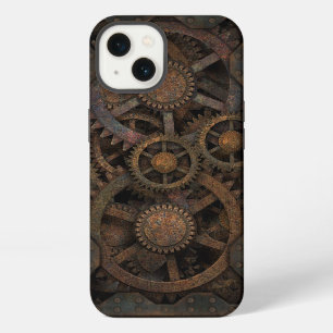 Grungy Industrial Steampunk Machine iPhone 13 Case