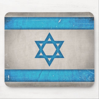 Grungy Israel Flag Star of David Mouse Pad