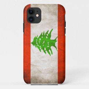 Grungy Lebanon Flag iPhone 11 Case