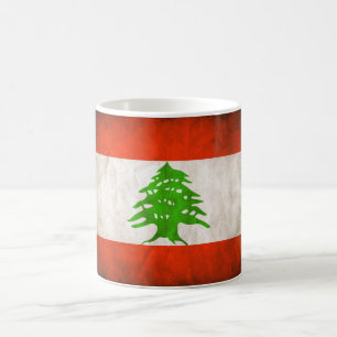 Grungy Lebanon Flag Coffee Mug