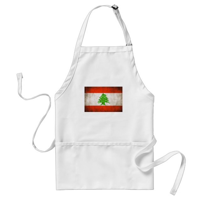 Grungy Lebanon Flag Standard Apron (Front)