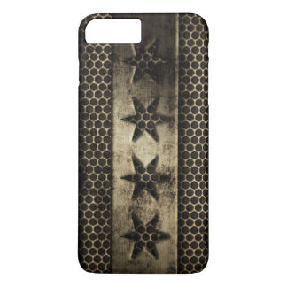 Grungy Metal Chicago Flag iPhone 8 Plus/7 Plus Case