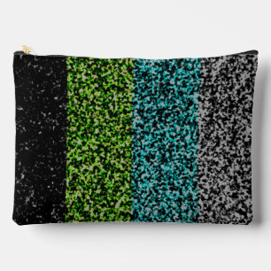 Grungy Noisy Abstract Quoiromantic Pride Flag Accessory Pouch