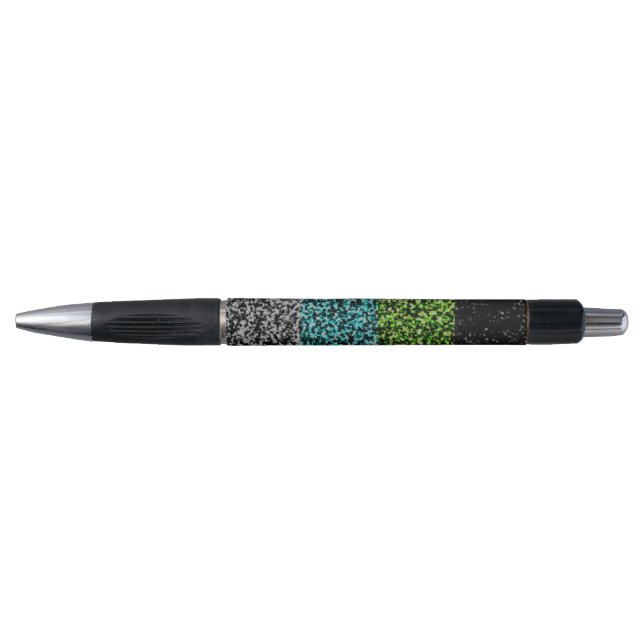 Grungy Noisy Abstract Quoiromantic Pride Flag Pen (Front)