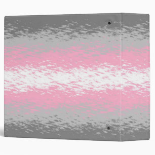 Grungy Noisy Grainy Abstract Demigirl Pride Flag Binder
