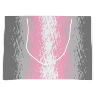 Grungy Noisy Grainy Abstract Demigirl Pride Flag Large Gift Bag