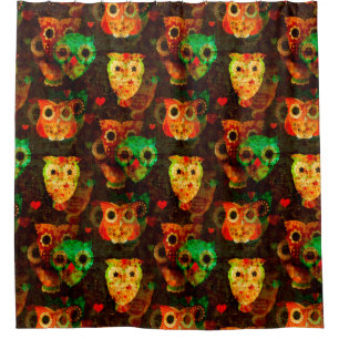 Grungy Owls seamless pattern I + your idea