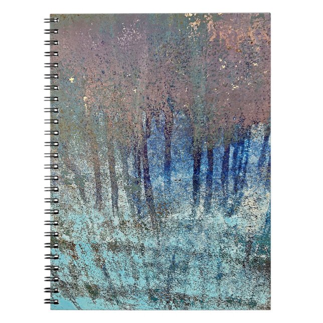 Grungy Paint Streak Abstract Notebook (Front)