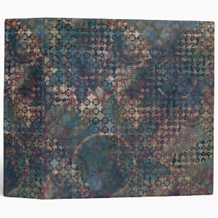 Grungy Patterns with Messy Patchwork of Textures Binder